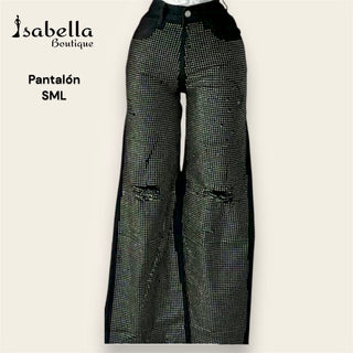 Pantalón mezclilla piedras