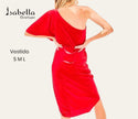 Vestido rojo un hombro