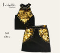 Set negro con dorado