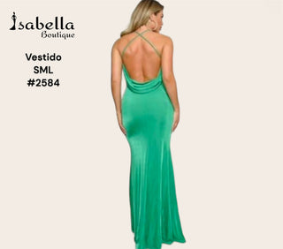 Vestido largo negro strech