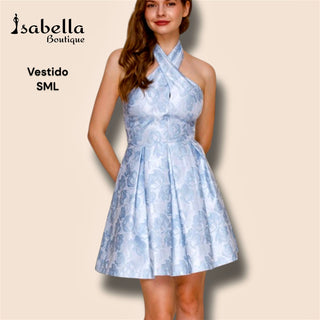 Vestido celeste Nicole