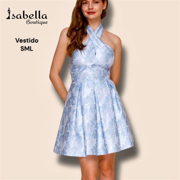 Vestido celeste Nicole