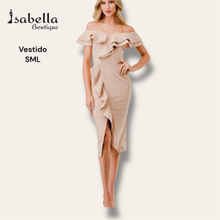 Vestido beige Casandra
