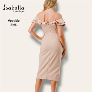 Vestido beige Casandra