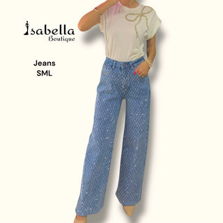 Pantalón con brillos