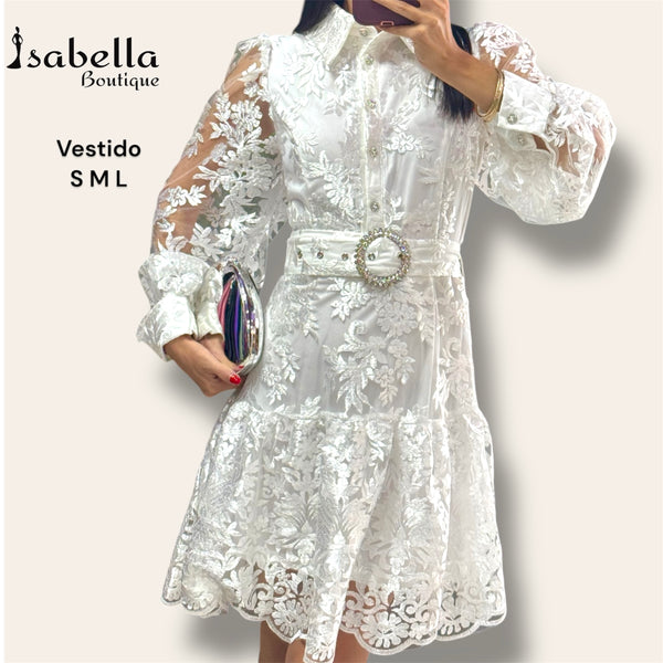 Vestido Estefania Blanco