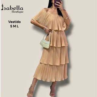 Vestido beige Sandra