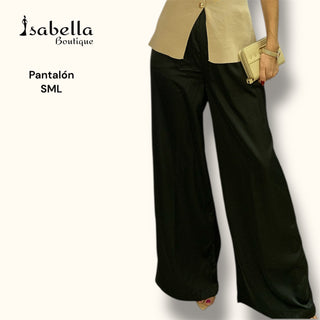 Pantalón negro satin