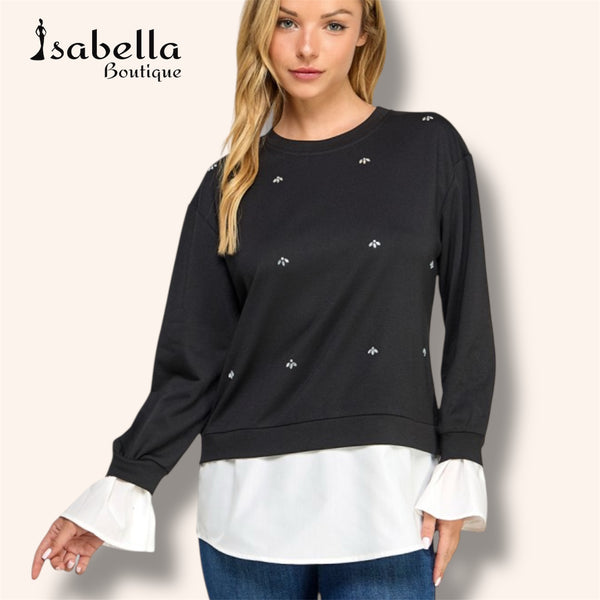 Suéter negro Cristal