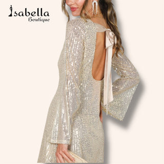 Vestido sequin Gisela