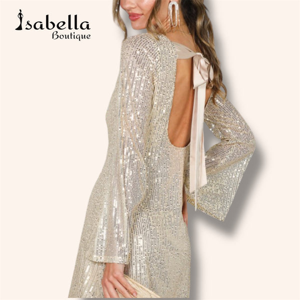 Vestido sequin Gisela