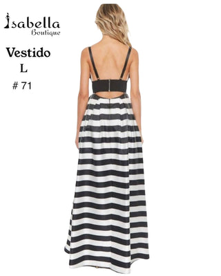 Vestido vino rayas