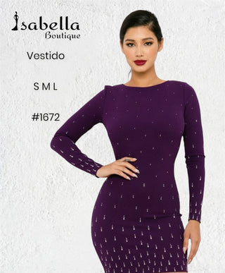 Vestido corto morado