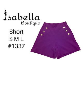 Set blazer y short morado