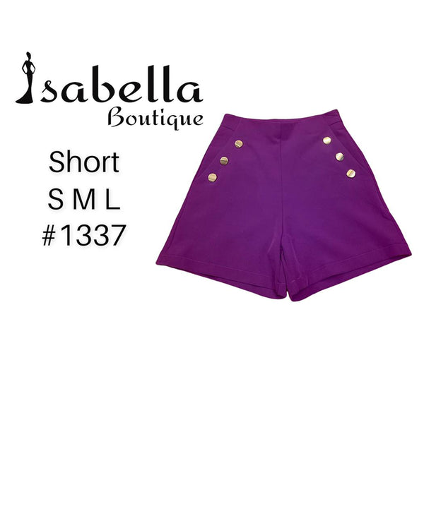 Set blazer y short morado